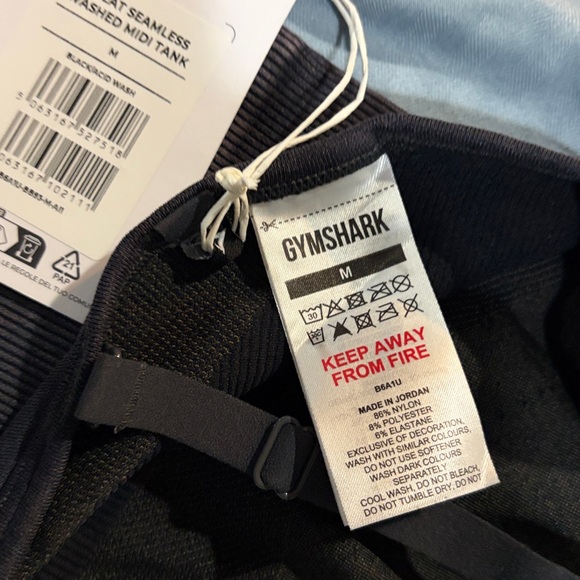 Gymshark Charcoal sweat seamless midi tank - Picture 5 of 5